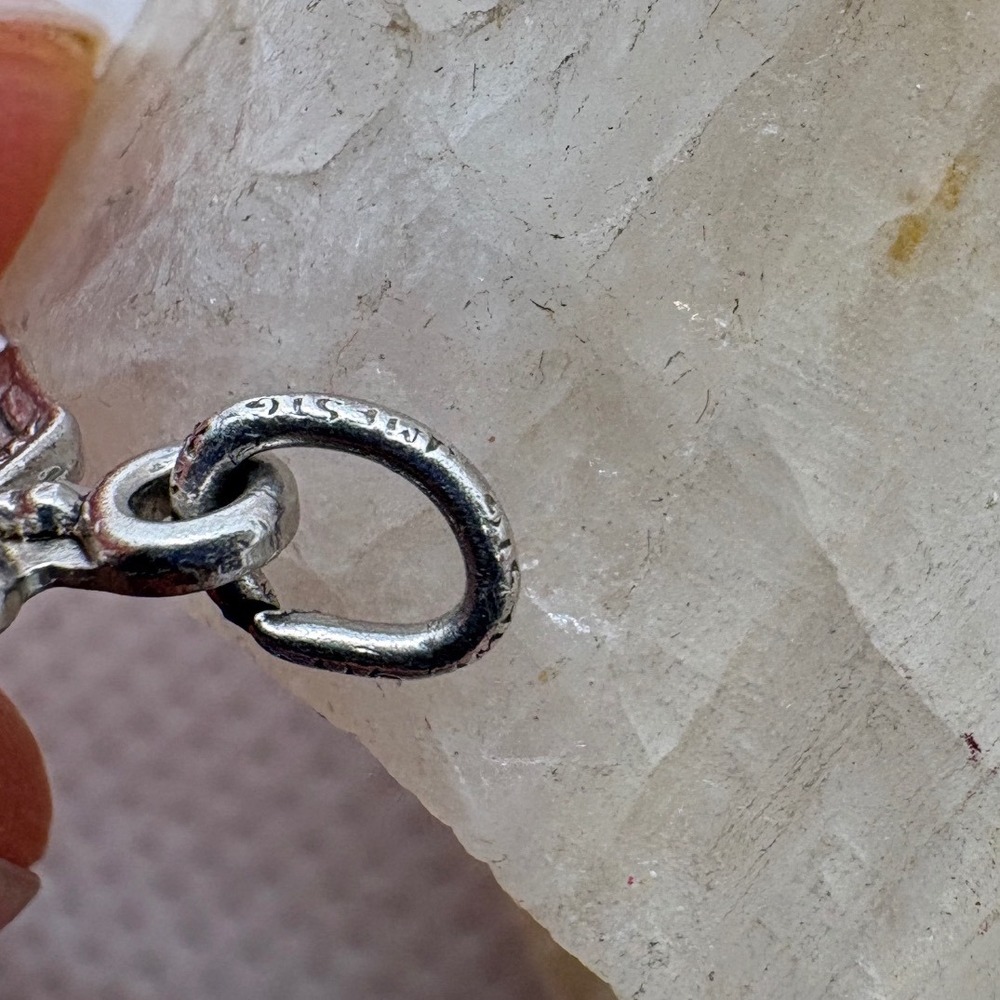 Vintage Sterling Silver RN Nurse Caduceus Charm Pendant Medical Jewelry 0.81g - Picture 5 of 6